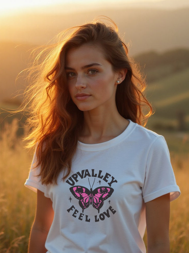 White Butterfly Tee